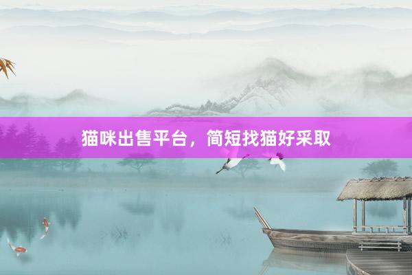 猫咪出售平台，简短找猫好采取